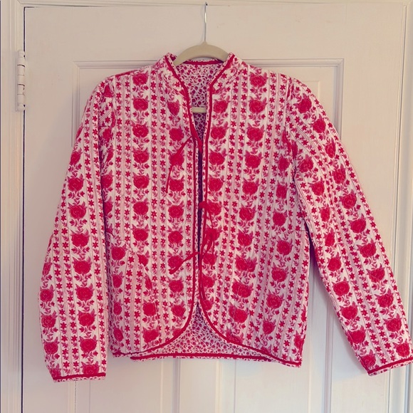 Jackets & Blazers - Pink City Prints reversible quilted Women’s Jacket size XS